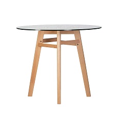 Стол обеденный DOBRIN HENRY`90 GLASS (столешница стекло, деревянное основание) 59-1TD-LMZL HENRY`90 GLASS 4