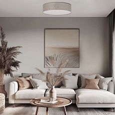 Потолочный светильник TK Lighting 5638 Rondo Linen 2