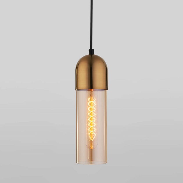 Подвесной светильник Eurosvet Airon 50180/1 янтарный Фото № 1