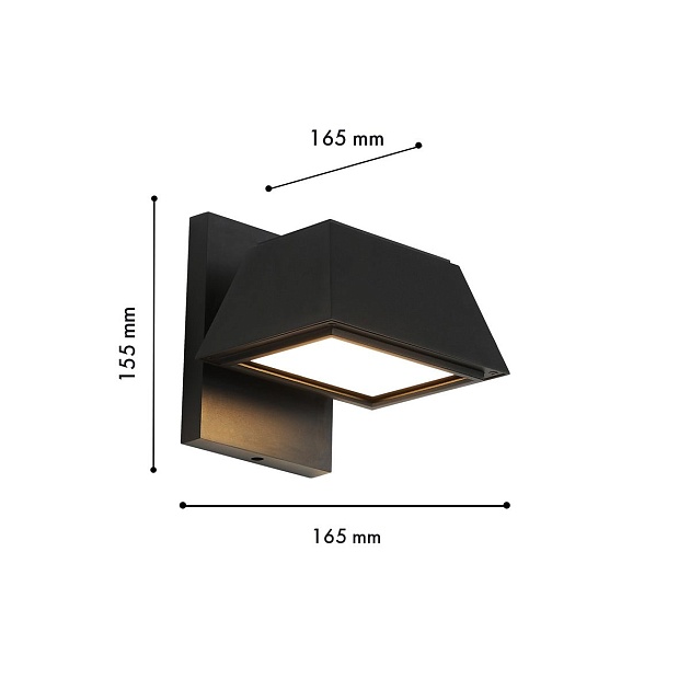 Уличный настенный светодиодный светильник Favourite Trapezium 4300-1W Фото № 2