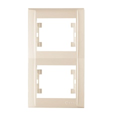 Рамка Makel 2-м Defne вертикал. крем. 42010707