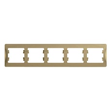 Рамка 5-постовая Systeme Electric Glossa титан GSL000405