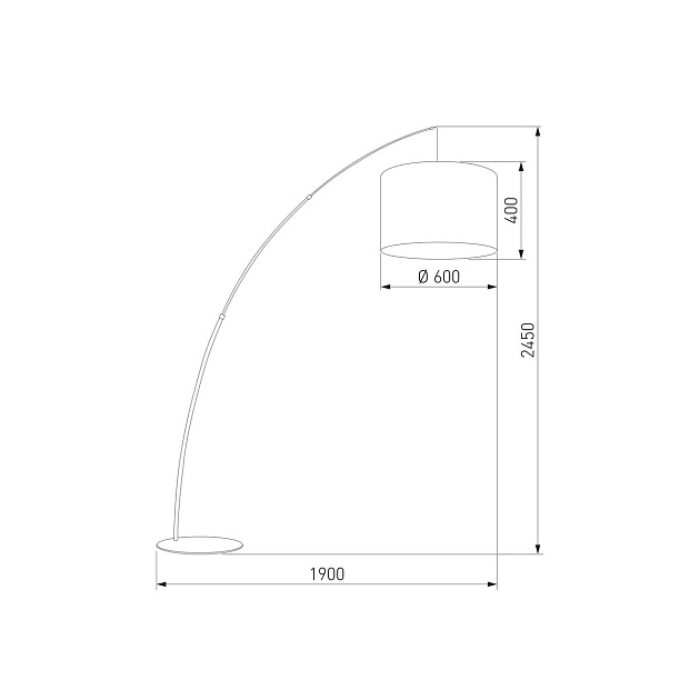 Торшер TK Lighting 3060 Moby White Фото № 2