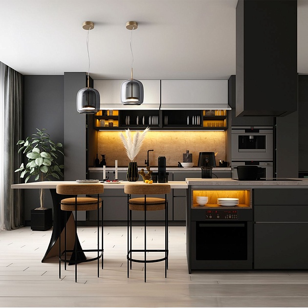 Подвесной светодиодный светильник Maytoni Madmen MOD128PL-L6SG Фото № 4