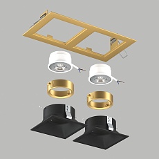 Комплект со светильником Lightstar Domino Quadro (214523+214507+214507+214003+214003) D5230707GMOD 3