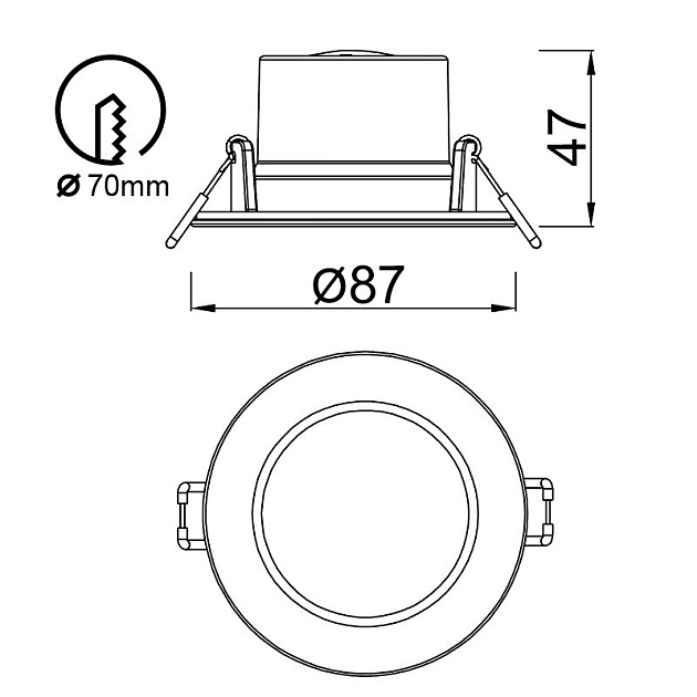 Встраиваемый светодиодный светильник Mantra Yucatan 8848 Фото № 2