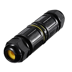 Соединитель-коннектор 5-контактный LD546 с рычажной клеммой, с пружинным контактом, водонепроницаемый, черный 1