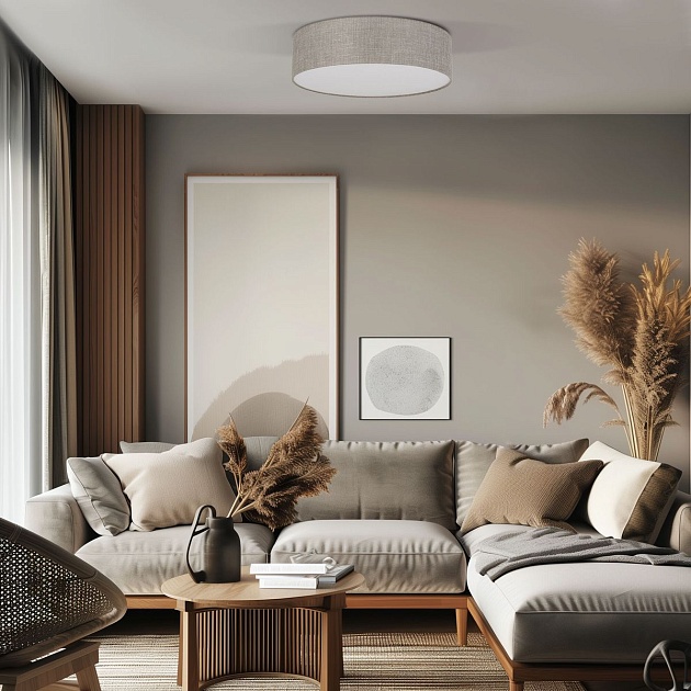 Потолочный светильник TK Lighting 5637 Rondo Linen Фото № 2