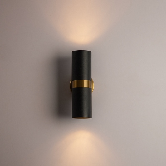 Настенный светильник Arte Lamp Ran A3143AP-2BK Фото № 2