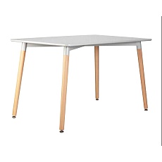 Стол обеденный DOBRIN SERRA WIDE (ножки светлый бук, столешница светло-серая) 04-TD-LMZL SERRA WIDE 4