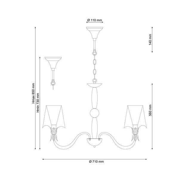 Подвесная люстра Lucia Tucci Siena 102.3 Фото № 2