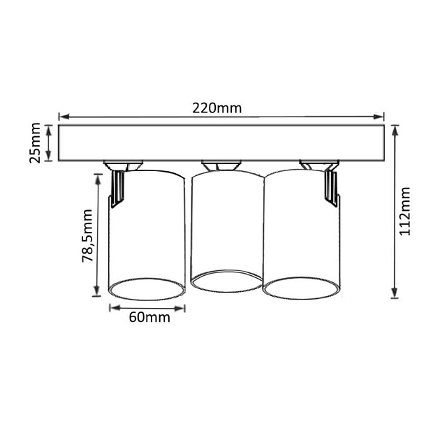 Спот Crystal Lux CLT 017W3 D230 WH Фото № 3