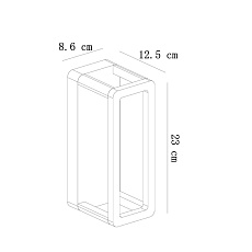 Уличный настенный светодиодный светильник Arte Lamp Hassaleh A3374AL-1BR 1