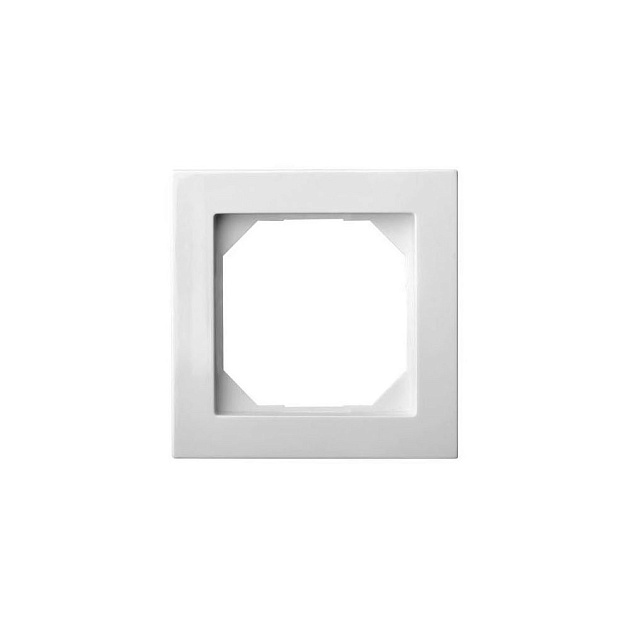 Рамка 1-постовая Liregus Epsilon белый 28-038 Фото № 1