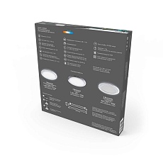 Встраиваемый светодиодный светильник Gauss Backlight Bubbles с подсветкой BL319 3