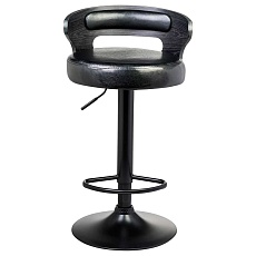 Стул барный DOBRIN FRED BLACK (чёрное дерево, чёрный) 1018_BlackBase-LMZ FRED BLACK 2