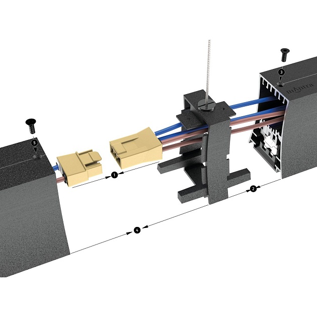 Соединитель с креплением к потолку Mantra Hanok 7558 Фото № 3