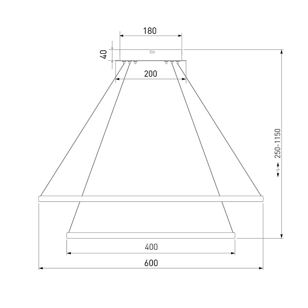 Подвесной светодиодный светильник Eurosvet Collars 90264/2 белый Фото № 3