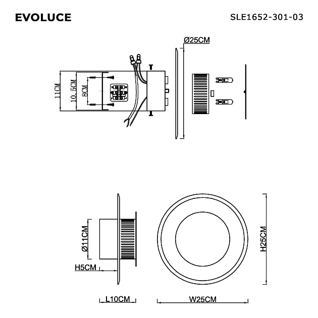 Настенный светильник Evoluce Desi SLE1652-301-03 Фото № 2