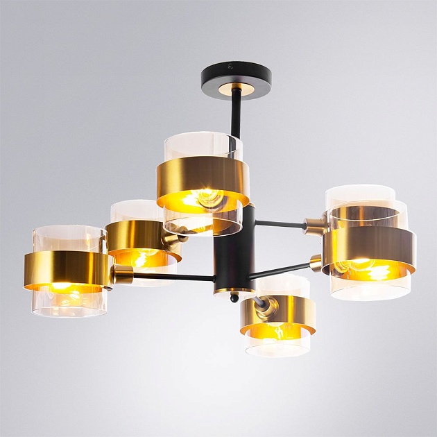Потолочная люстра Arte Lamp Carlo A8205SP-6BK Фото № 3