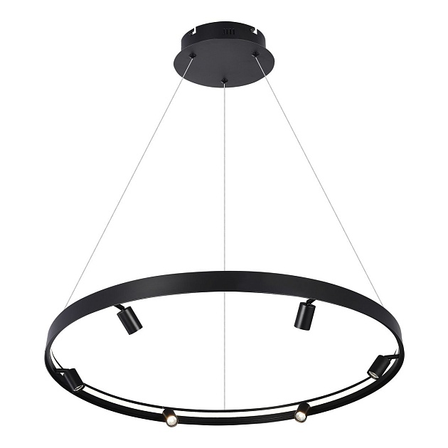 Подвесная светодиодная люстра iLedex Vision 2060-D1000 BK Фото № 1