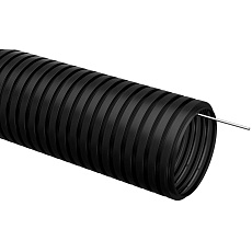 Труба гофрированная ПНД d=25мм с зондом черная (50м) IEK CTG20-25-K02-050-1