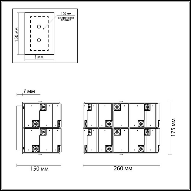 Бра Odeon Light CHESSI 5076/2W Фото № 3