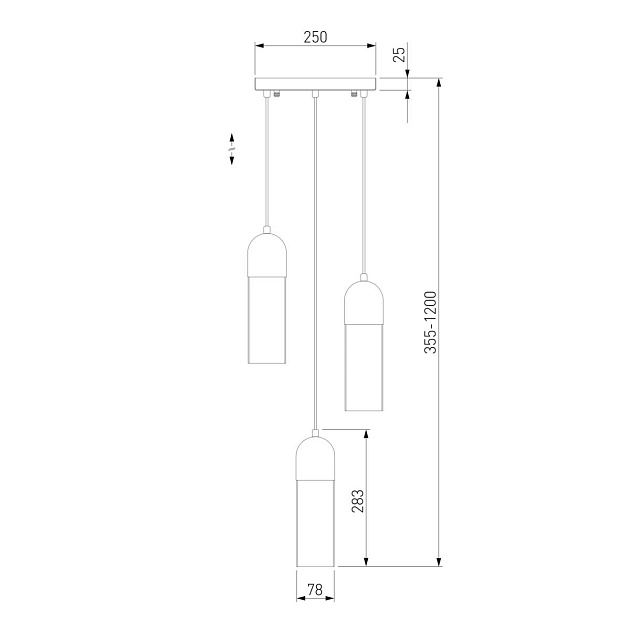 Подвесная люстра Eurosvet Airon 50180/3 дымчатый Фото № 2