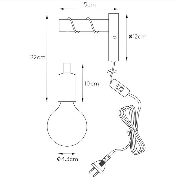 Бра Lucide Paulien 08227/01/66 Фото № 2