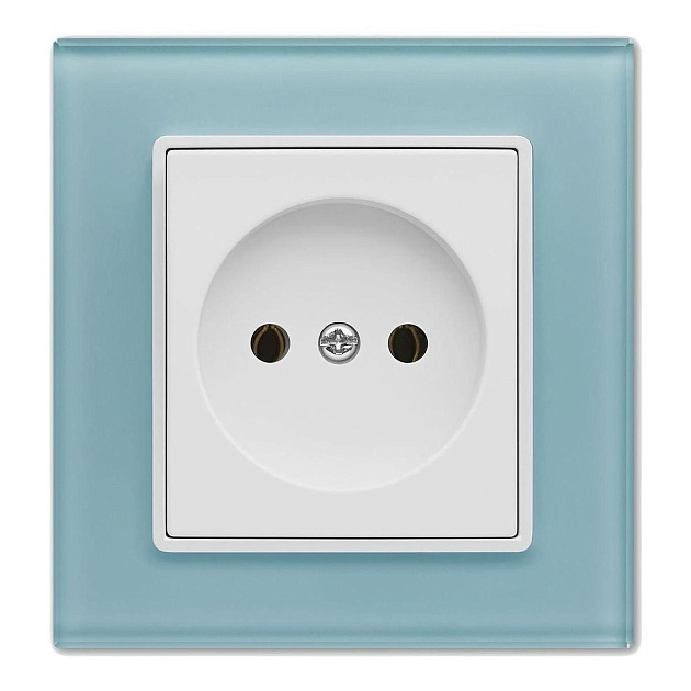 Розетка 2P Vesta-Electric Exclusive Blue голубой FRZ00040001SIN Фото № 1