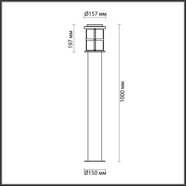 Уличный светильник Odeon Light Nature Magus 4964/1F Фото № 5