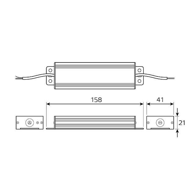 Блок питания Gauss 75W 12V IP67 BT523 Фото № 3