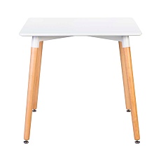 Стол обеденный DOBRIN SERRA (ножки светлый бук, столешница белая) 03-TD-LMZL SERRA 4