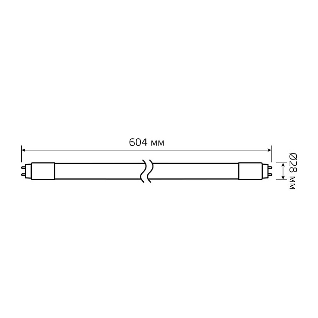 Лампа светодиодная Gauss G13 12W 4000К матовая 93022 Фото № 3