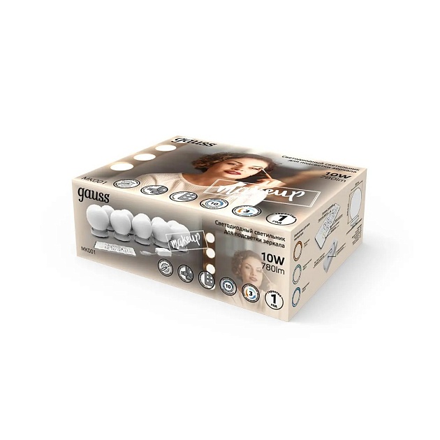 Светодиодный светильник для зеркал Gauss MAKEUP MK001 Фото № 5