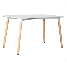 Стол обеденный DOBRIN SERRA WIDE (ножки светлый бук, столешница светло-серая) 04-TD-LMZL SERRA WIDE