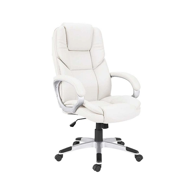 Кресло руководителя AksHome Leon белый, экокожа 56771 Фото № 3