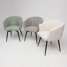 Поворотное кресло AksHome Melon светло-бежевый, ткань 82154 3