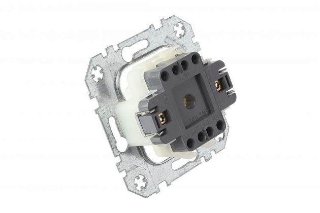 Выключатель двухклавишный Liregus Epsilon бежевый 28-053 Фото № 3