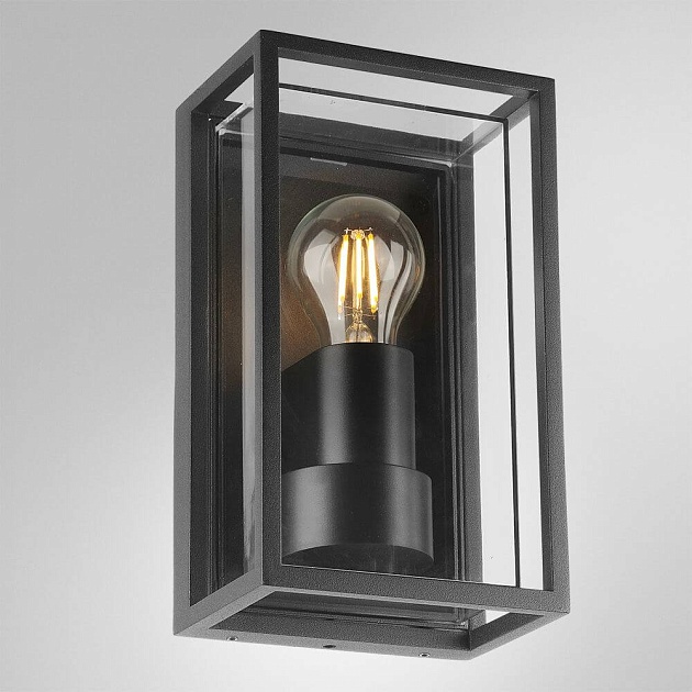 Уличный настенный светильник Arte Lamp Marfik A2322AL-1BK Фото № 3