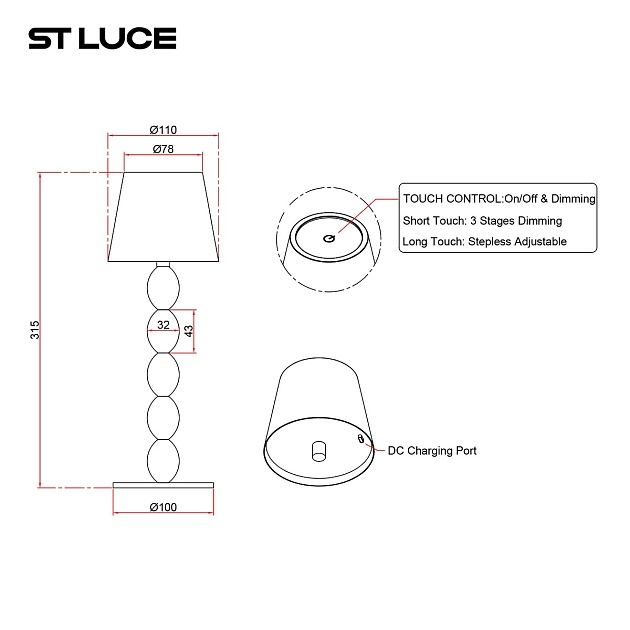 Настольная лампа ST Luce Ease SL1011.414.01 изображение 2 Настольная лампа ST Luce Ease SL1011.414.01 Фото № 2