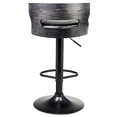 Стул барный DOBRIN FRED BLACK (чёрное дерево, чёрный) 1018_BlackBase-LMZ FRED BLACK 4