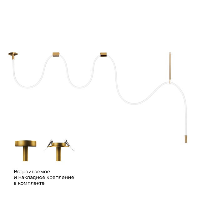 Потолочный светильник LOFT IT Thread 10388B Brass Фото № 3