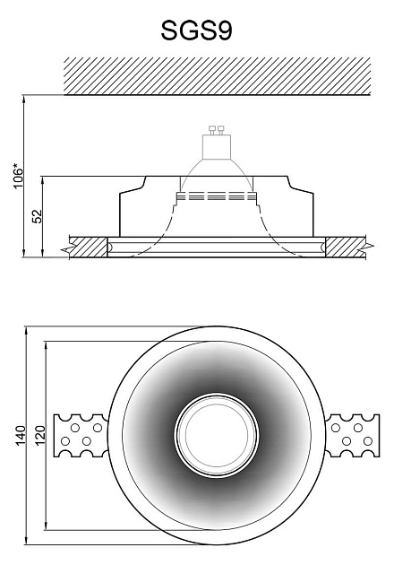 Встраиваемый светильник Artpole SGS9 Фото № 3