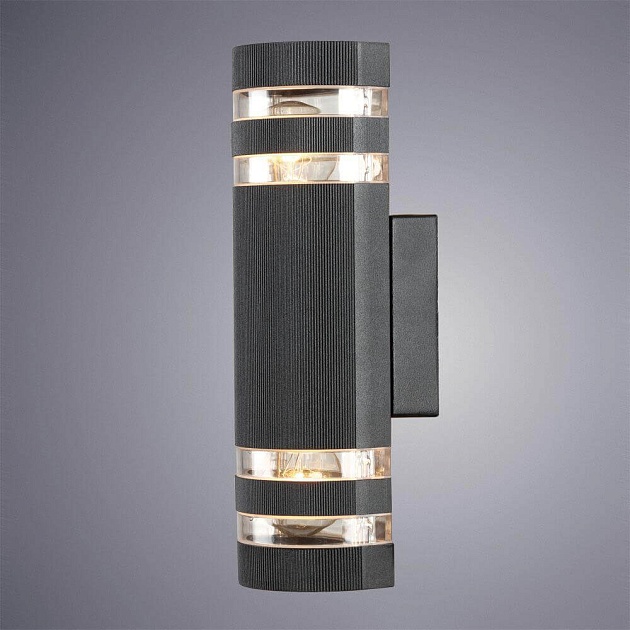 Уличный настенный светильник Arte Lamp Metro A8162AL-2BK Фото № 2