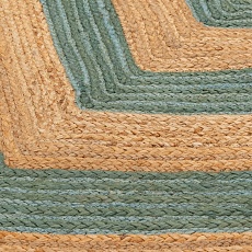 Ковер Tkano из джута с вставками зеленого цвета из коллекции Ethnic, 120х180 см TK22-DR0020 2