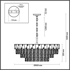 Подвесная люстра Odeon Light CHESSI 5076/21 1