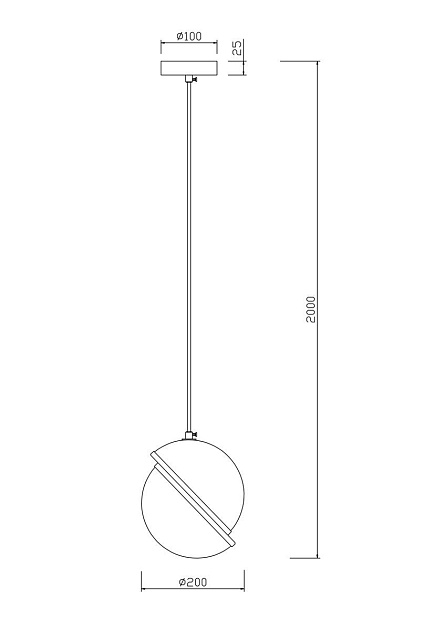 Подвесной светильник Freya Element FR5181PL-01BS Фото № 2