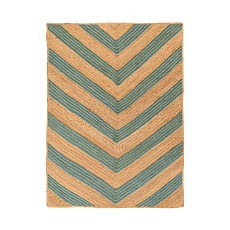 Ковер Tkano из джута с вставками зеленого цвета из коллекции Ethnic, 120х180 см TK22-DR0020