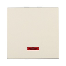 Выключатель LK Studio с индикатором 45х45мм (схема 1L) 16 A, 250 B (бежевый) LK45 850901-1